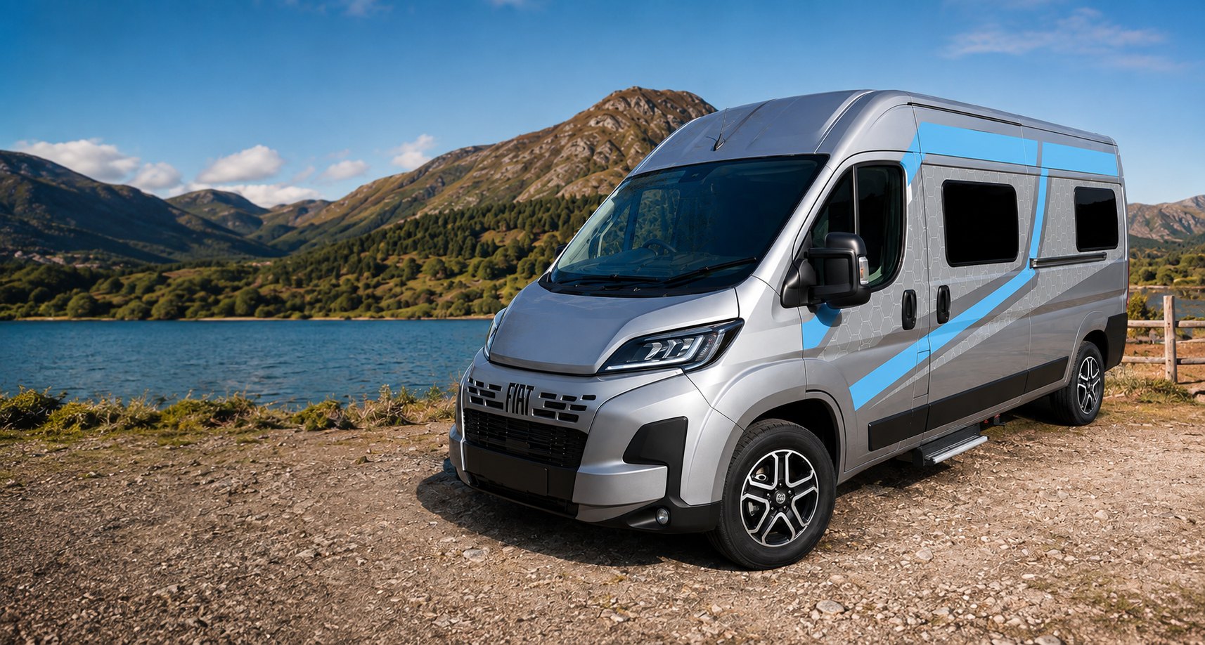 Bossway Origin campervan by the loch