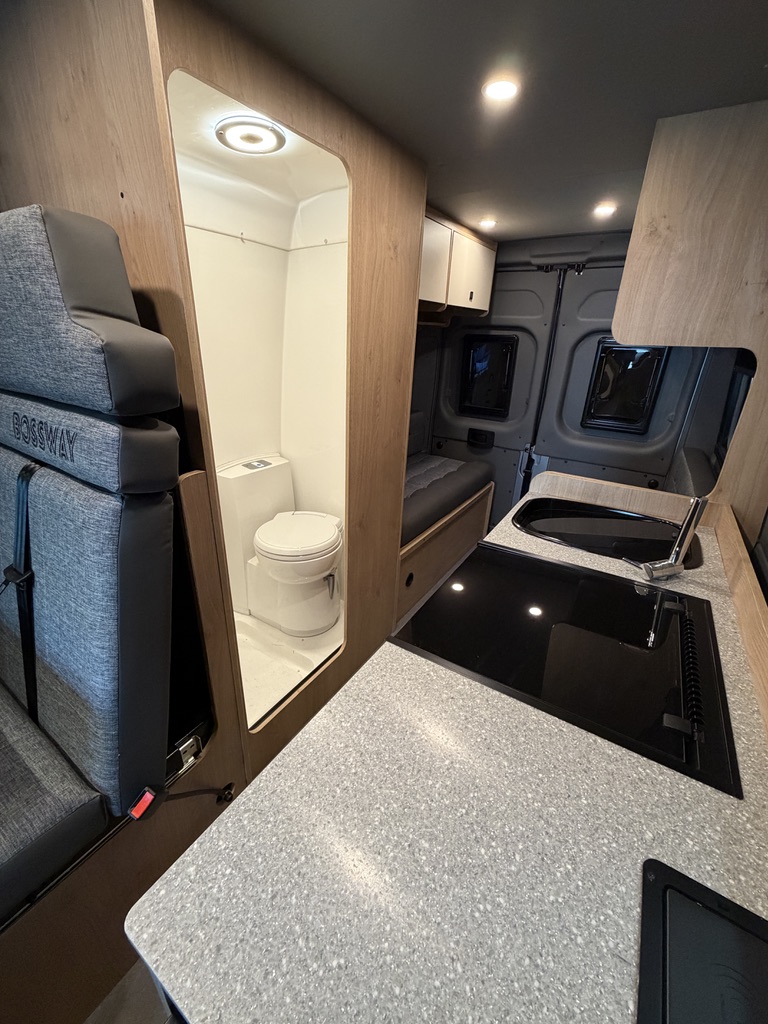 Bossway Origin washroom and kitchen layout